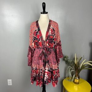 Free People Gypset Kimono Mini Dress NWT XS